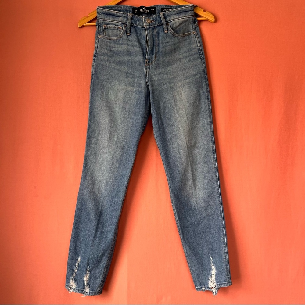 Waist Size 24 Hollister Distressed Mom Jean